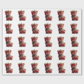 Strawberry Pomeranian Cadeaupapier (Vlak)
