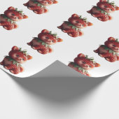 Strawberry Pomeranian Cadeaupapier (Hoek)