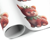 Strawberry Pomeranian Cadeaupapier (Rol Hoek)