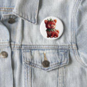 Strawberry Pomeranian Ronde Button 5,7 Cm (In situ)