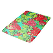 Strawberry Pop Art Pattern Badmat (Gekanteld)