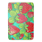 Strawberry Pop Art Pattern Badmat (Voorkant Verticaal)