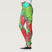 Strawberry Pop Art Pattern Leggings (Links)