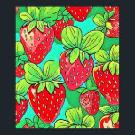 Strawberry Pop Art Pattern Poster<br><div class="desc">Een levendige en opvallende pop art stijl aardbeienpatroon. Dit ontwerp is ideaal voor het toevoegen van een pop van kleur en plezier aan elke stijl (This Design Made With AI). Bestel vandaag nog en omarm de vreugde van winkelen!</div>