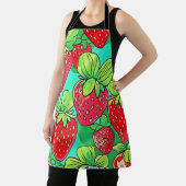Strawberry Pop Art Pattern Schort (Insitu)
