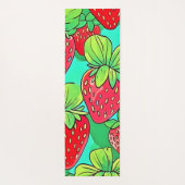 Strawberry Pop Art Pattern Yogamat (Achterkant)