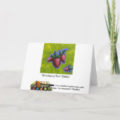 Strawberry Pow Greeting Kaart (Achterkant)