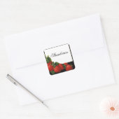 STRAWBERRY Preserve, Jam, Canning Vierkante Sticker (Envelop)