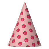 Strawberry Print Feesthoedjes (Links)