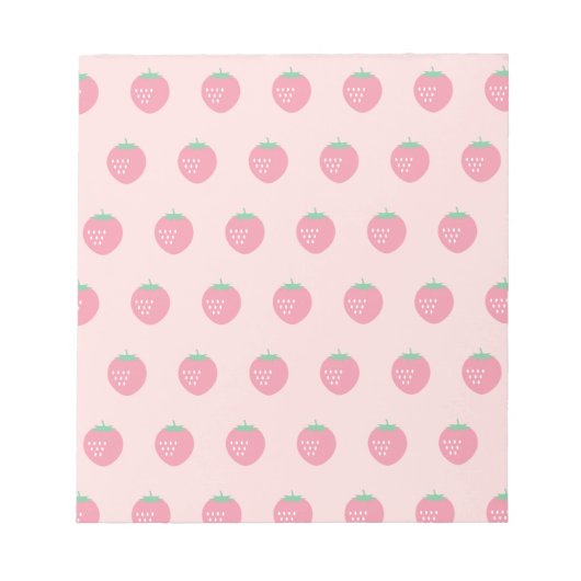 Strawberry Print Notitieblok (Voorkant)