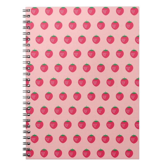 Strawberry Print Notitieboek (Voorkant)