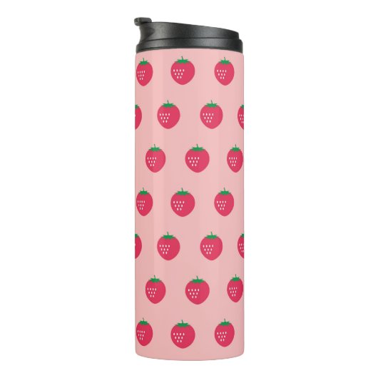Strawberry Print Thermosbeker (Geroteerd rechts)