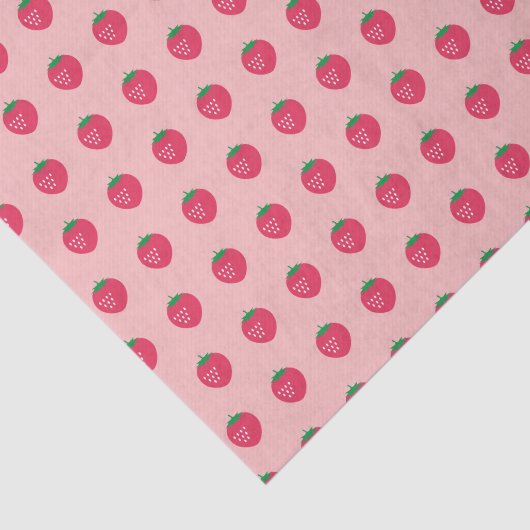 Strawberry Print Tissuepapier (Detail)