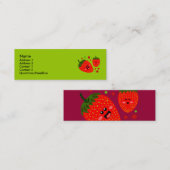 Strawberry Profile Cards Mini Visitekaartje (Voorkant / Achterkant)