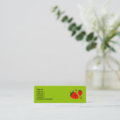 Strawberry Profile Cards Mini Visitekaartje (Staand voorkant)
