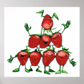 Strawberry Pyramid Poster (Voorkant)
