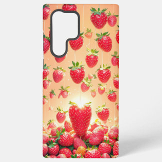 Strawberry Rain Phone Case Samsung Galaxy Hoesje