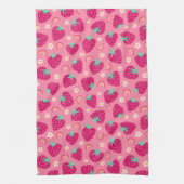 Strawberry Rainbow Daisy patroon Theedoek (Verticaal)