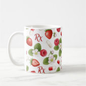 Strawberry Raspberry Botanical Pill Pattern Koffiemok (Links)