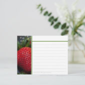 Strawberry Recipcard Briefkaart (Staand voorkant)