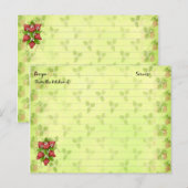 Strawberry Recipe Kards Briefkaart (Voorkant / Achterkant)