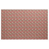 Strawberry Red Floral Pattern Stof (Fat Quarter)
