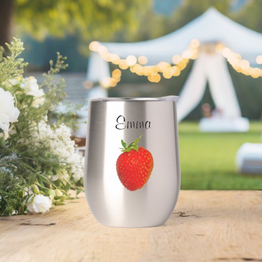 Strawberry Red Green Juicy 4Emma Water Bottle (Huwelijk)