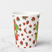 Strawberry Red Papieren Bekers (Rechts)