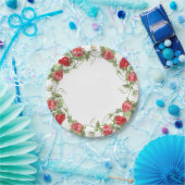 Strawberry Red Papieren Bordje (Feest)