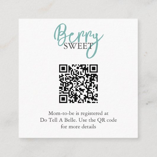 Strawberry Registry Informatiekaartje (Achterkant)