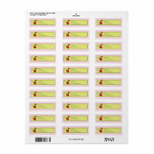 Strawberry Return Address Label (Full Sheet)