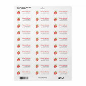 Strawberry Return Address Label (Full Sheet)