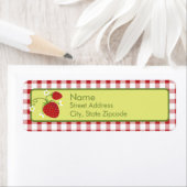 Strawberry Return Address Label (Insitu)