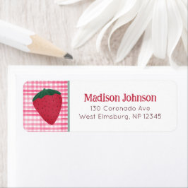 Strawberry Return Address Labels
