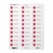 Strawberry Return Address Labels (Full Sheet)