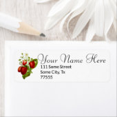 Strawberry Return Address Labels aardbeien (Insitu)