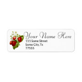 Strawberry Return Address Labels aardbeien (Voorkant)