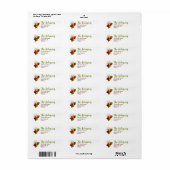 Strawberry Return Address Labels aardbeien (Full Sheet)
