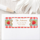 Strawberry Return Address Labels Zomerfruit (Insitu)