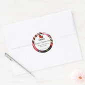 Strawberry Rhubarb Jam Custom Canning Jar Sticker (Envelop)