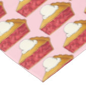 Strawberry Rhubarb Pie a la Mode Dessert Slice Tafelkleed (Gekanteld)