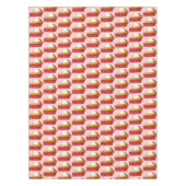 Strawberry Rhubarb Pie a la Mode Dessert Slice Tafelkleed (Voorkant)