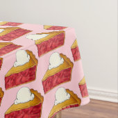 Strawberry Rhubarb Pie a la Mode Dessert Slice Tafelkleed (Voorbeeld)