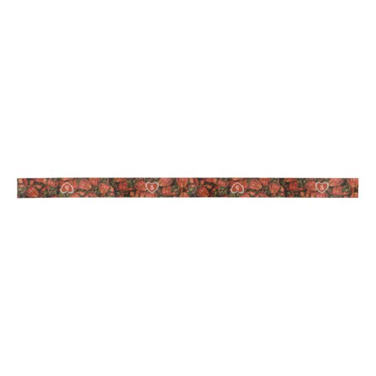 Strawberry Ribbon Satijnen Lint (Voorkant)