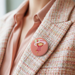 Strawberry Ronde Button 5,7 Cm