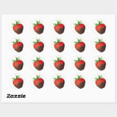 Strawberry Ronde Sticker (Vel)