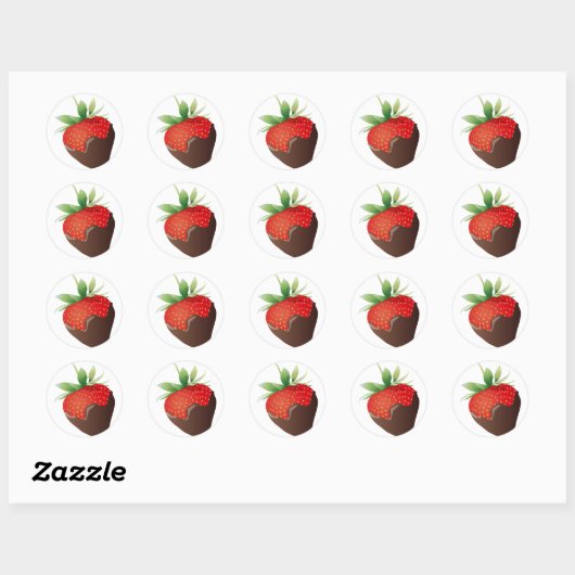 Strawberry Ronde Sticker (Vel)