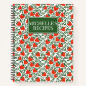 Strawberry Rustic Farmhouse French Country Recipe Notitieboek (Voorkant)