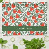 Strawberry Rustic Farmhouse French Country  Theedoek (Gevouwen)