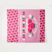 Strawberry School Reunion Afstuderen Banner Wandkleed (Voorkant (horizontaal))